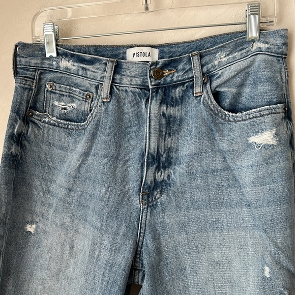 Pistola Stevie High Rise Flare Jeans Ruthless Distressed ripped size 29 - Picture 4 of 11